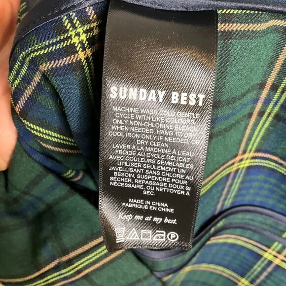 Aritzia Sunday Best Plaid Mini Dress - Picture 5 of 8